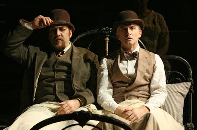Alexander Gemignani, left, and Michael Cerveris, righ Photo