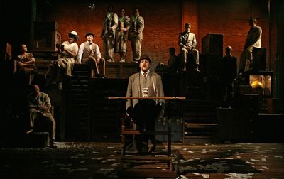 Alexander Gemignani (front) and Michael Cerveris Photo