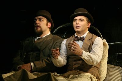 Alexander Gemignani, left, and Michael Cerveris, righ Photo