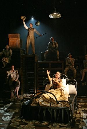 Alma Cuervo (front) and Michael Cerveris Photo