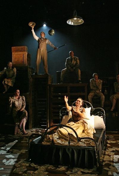 Alma Cuervo (front) and Michael Cerveris Photo