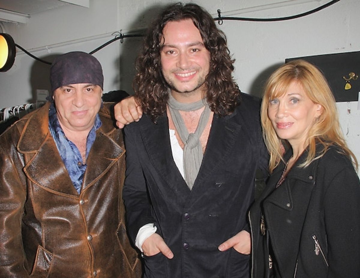 Steven Van Zandt and wife Maureen Van Zandt with Constantine Maroulis

 at 
