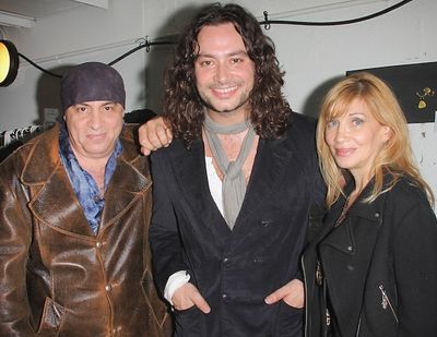 Steven Van Zandt and wife Maureen Van Zandt with Constantine Maroulis

 Photo