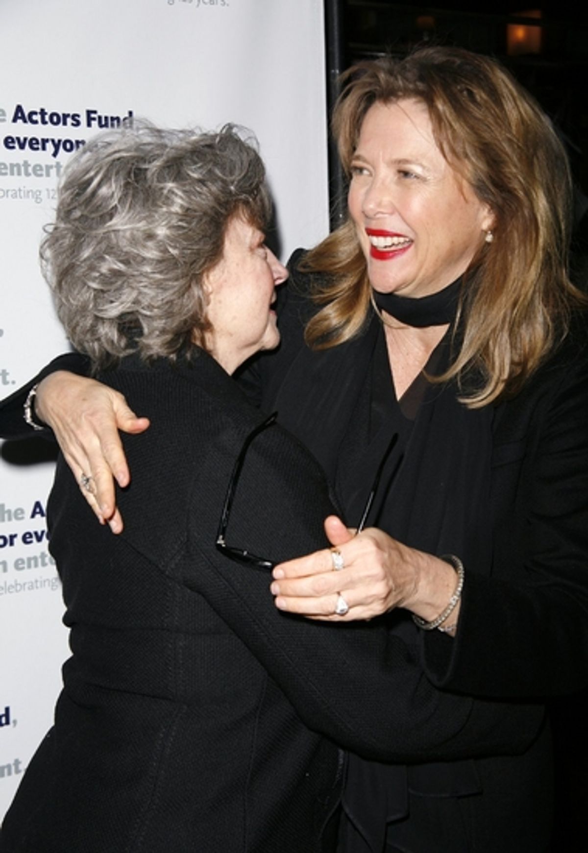 Zoe Caldwell and Annette Bening at ALL ABOUT EVE After Party