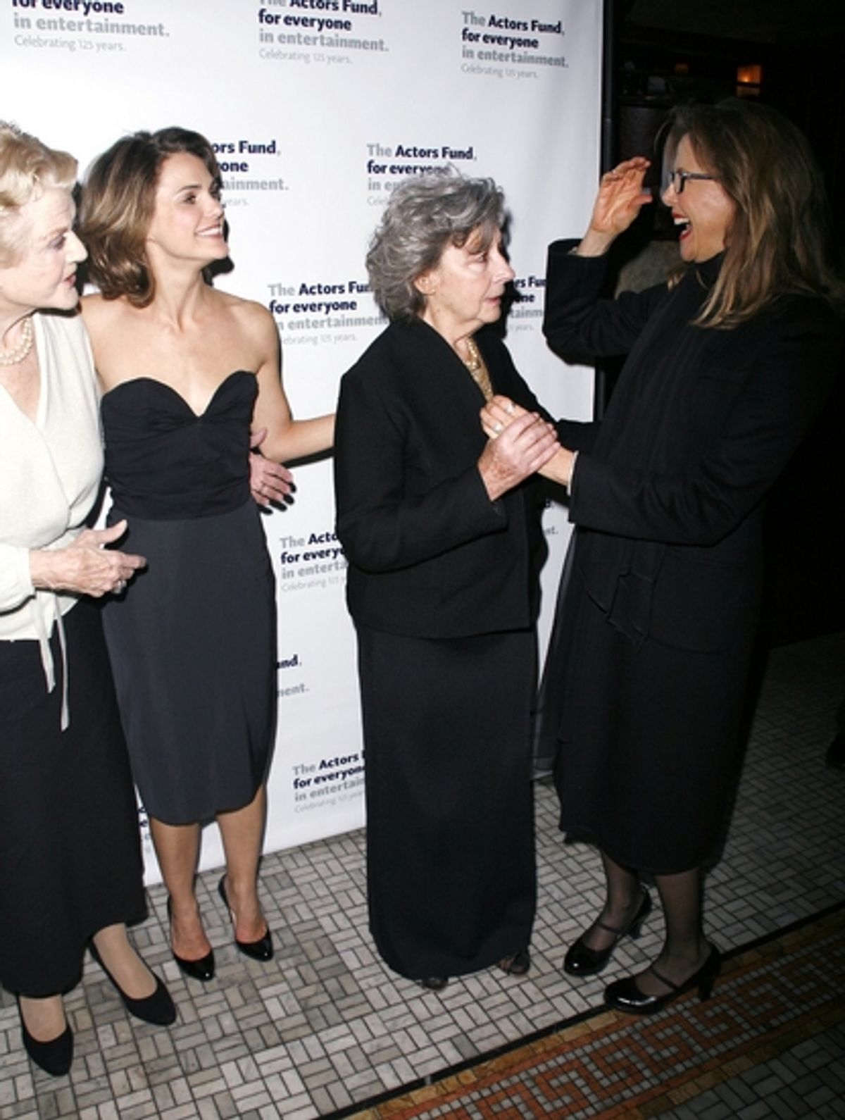 Angela Lansbury, Keri Russell, Zoe Caldwell and Annette Bening at ALL ABOUT EVE After Party