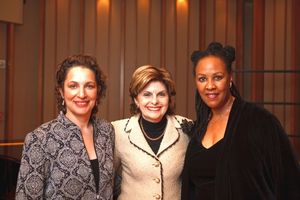  Gloria Allred with newlyweds VOX Artistic Director Dr. Iris Levine and Lesili Beard Photo