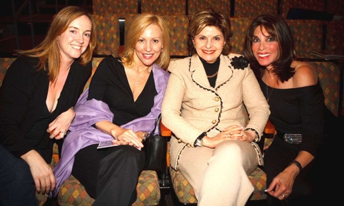  Front row at Intermission with Loriane Ralph, Mary Lamansky (Rachel York's sister), Gloria Allred & Kate Linder at 