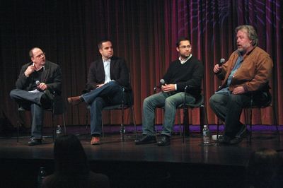 David Cote, Damian Bazadona, Mike Arauz, and Tom Hulce Photo