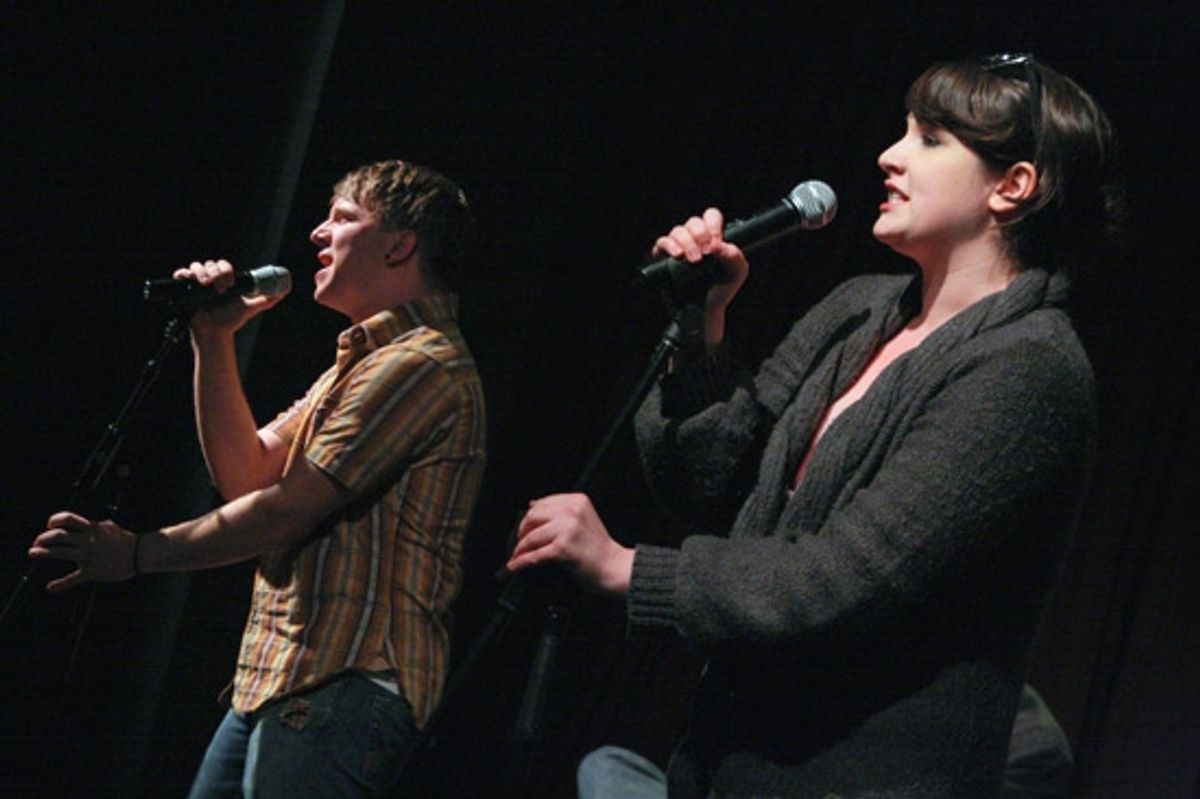 Gerard Canonico and Emma Hunton at 