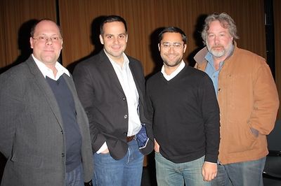 David Cote, Damian Bazadona, Mike Arauz, and Tom Hulce Photo