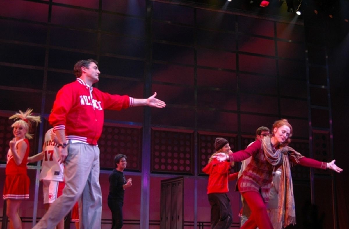 Patrick Boll (Coach Bolton) and Donna English (Ms. Darbus) at 