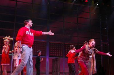 Patrick Boll (Coach Bolton) and Donna English (Ms. Darbus) Photo