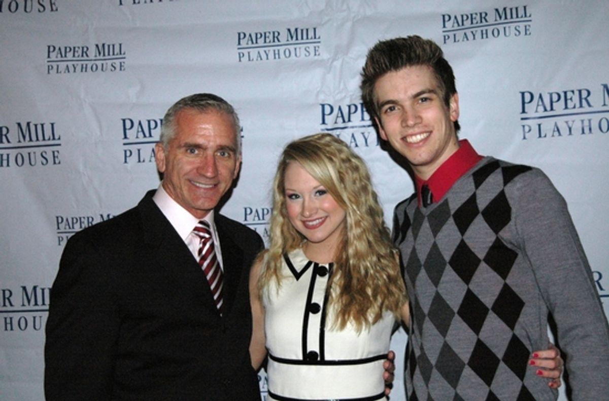 Mark S. Hoebee, Bailey Hanks (Sharpay Evans) and Chase Peacock (Troy Bolton) at 