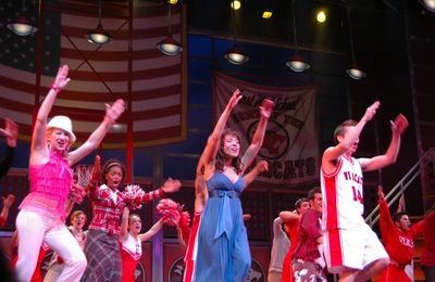 Bailey Hanks, Sydney Morton (Gabriella Montez), Chase Peacock (Troy Bolton) Photo