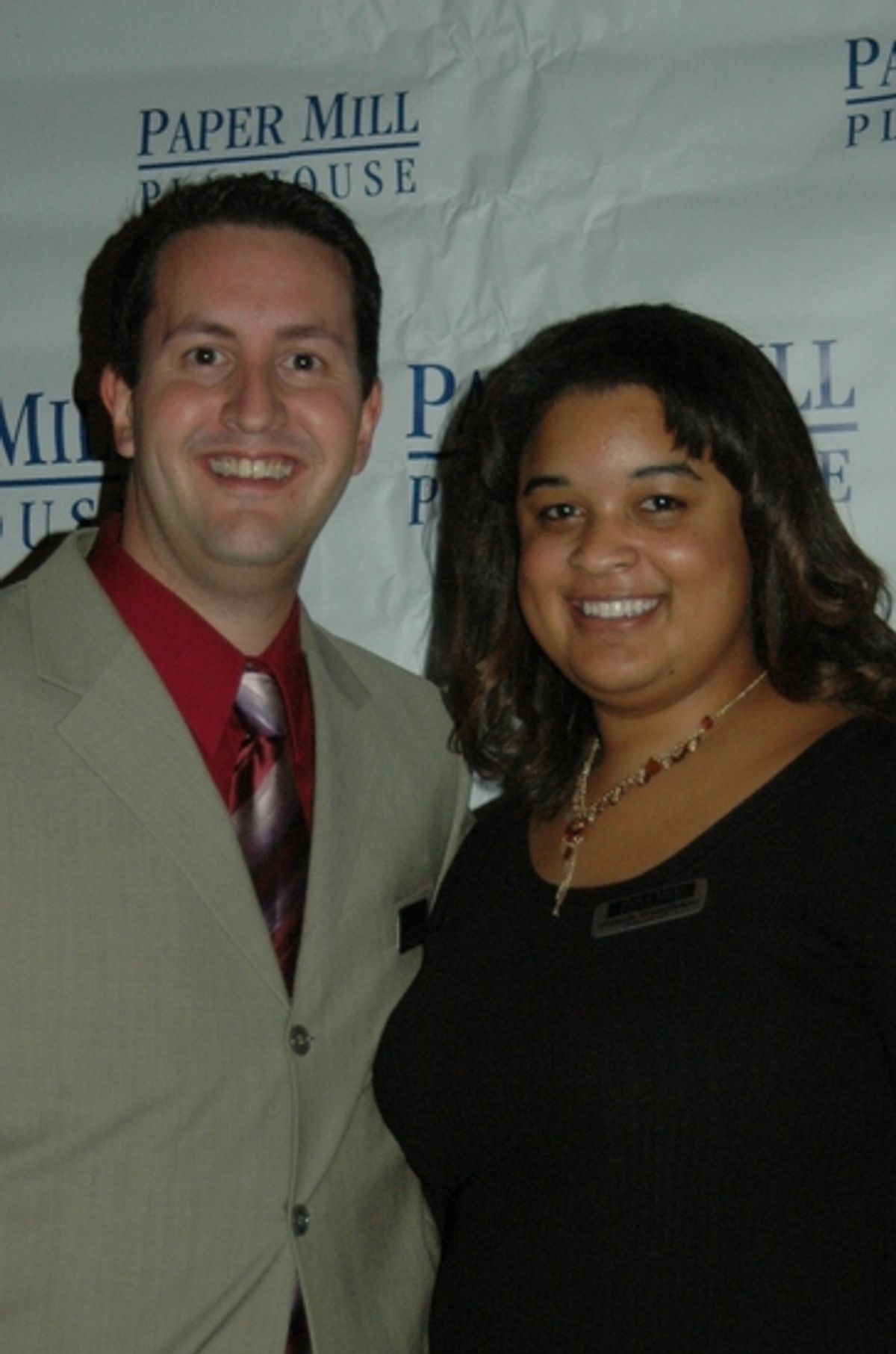 Shayne Miller (Director of Press and Public Relations) and Amanda Householder (Press Assistant) at 