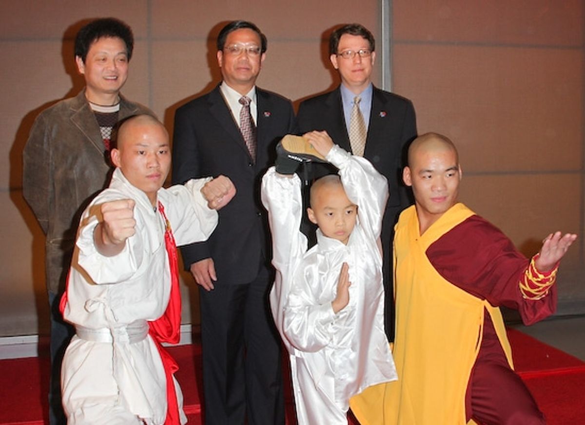 front: , Yu Fei, Wang Sen, and Zhang Zhigang back: Xue Weijun, and Robert Nederlander, Jr., Li Zhi-Xiang at 