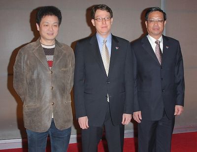 Xue Weijun (Director), Robert Nederlander, Jr. (Producer) , Li Zhi-Xiang (Producer) Photo