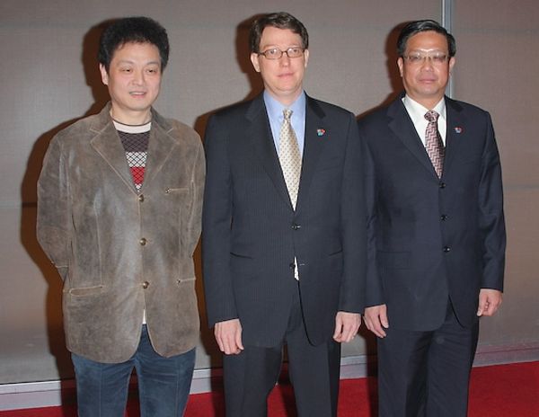 Xue Weijun (Director), Robert Nederlander, Jr. (Producer) , Li Zhi-Xiang (Producer) Photo