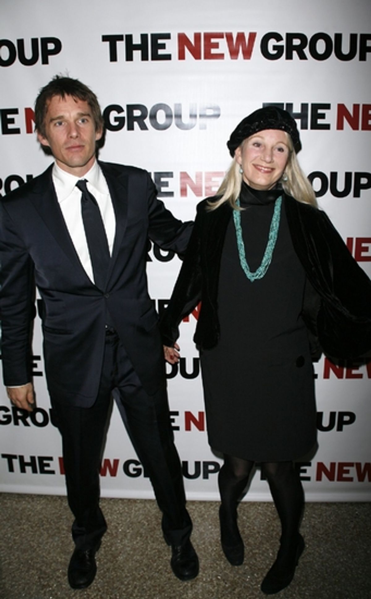 Ethan Hawke and Leslie Hawke at The New Group Honors Ethan Hawke