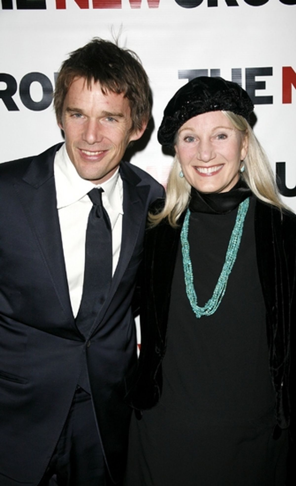 Ethan Hawke and Leslie Hawke at The New Group Honors Ethan Hawke