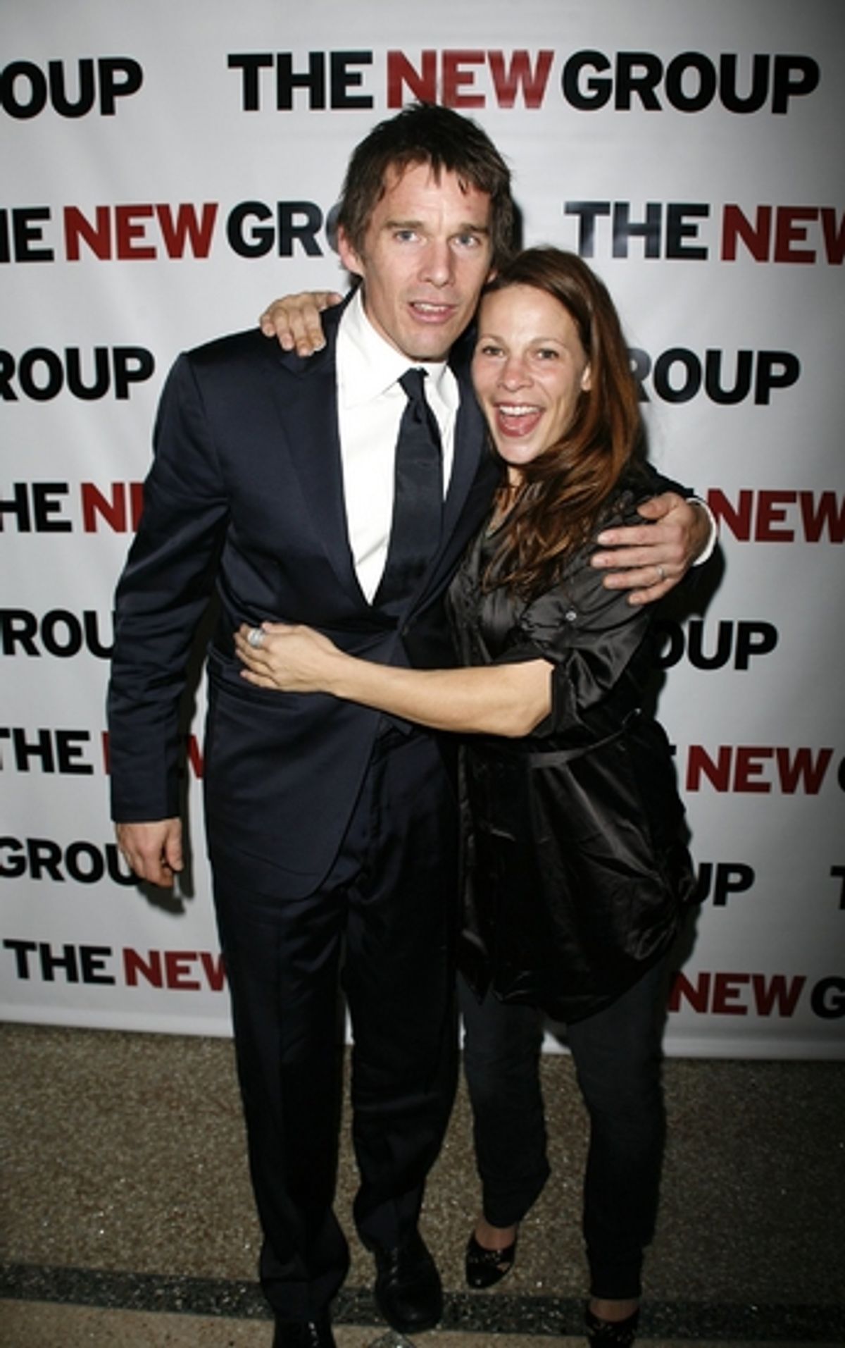 Ethan Hawke and Lili Taylor at The New Group Honors Ethan Hawke