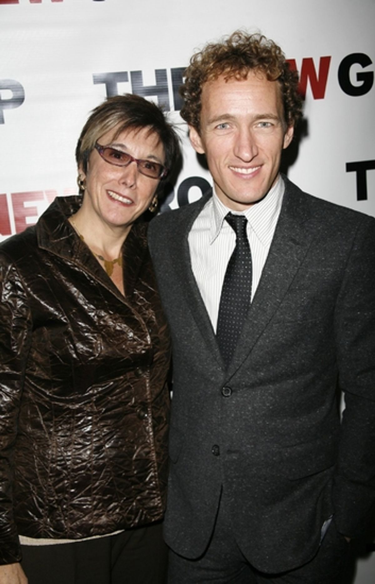 Robyn Goodman and Jeffrey Seller at The New Group Honors Ethan Hawke