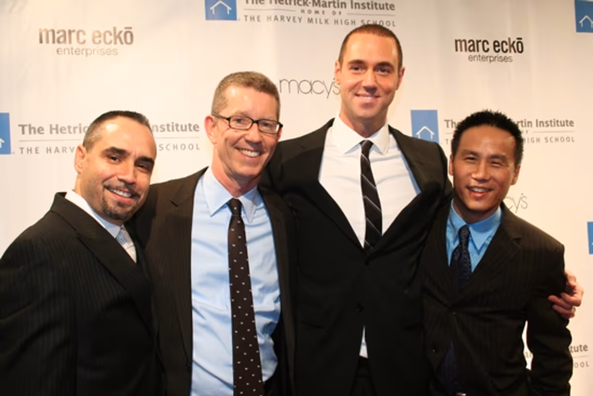 Thomas Krever, Peter Wilson, Rob Smith and B.D. Wong at The 2008 Emery Awards Gala