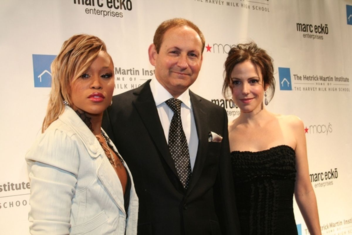 Eve, John Demsey and Mary-Louise Parker at The 2008 Emery Awards Gala
