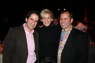Seth Rudetsky with "r family vacation" founders Kelli O'Donnell and Gregg Kaminsky
 Photo