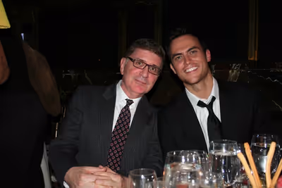 Pete Sanders and Cheyenne Jackson

 Photo