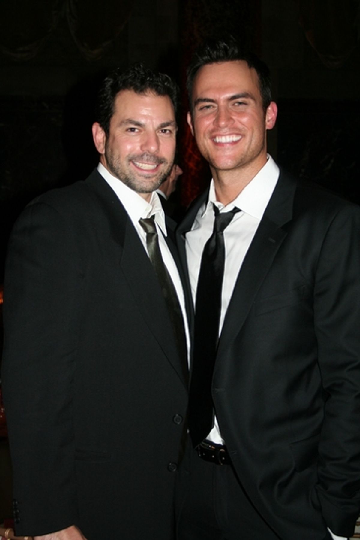 An AIDA reunion Chuck Saculla and Cheyenne Jackson

 at 