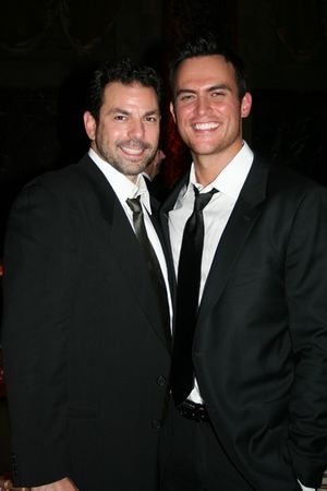 An AIDA reunion Chuck Saculla and Cheyenne Jackson

 Photo