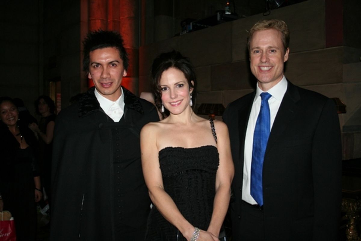 Enrique Alarcon (Choreographer), Mary-Louise Parker and Glenn Connolly (Sotheby's International Realty)

 at 