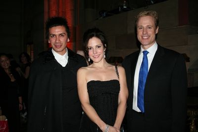 Enrique Alarcon (Choreographer), Mary-Louise Parker and Glenn Connolly (Sotheby's Int Photo