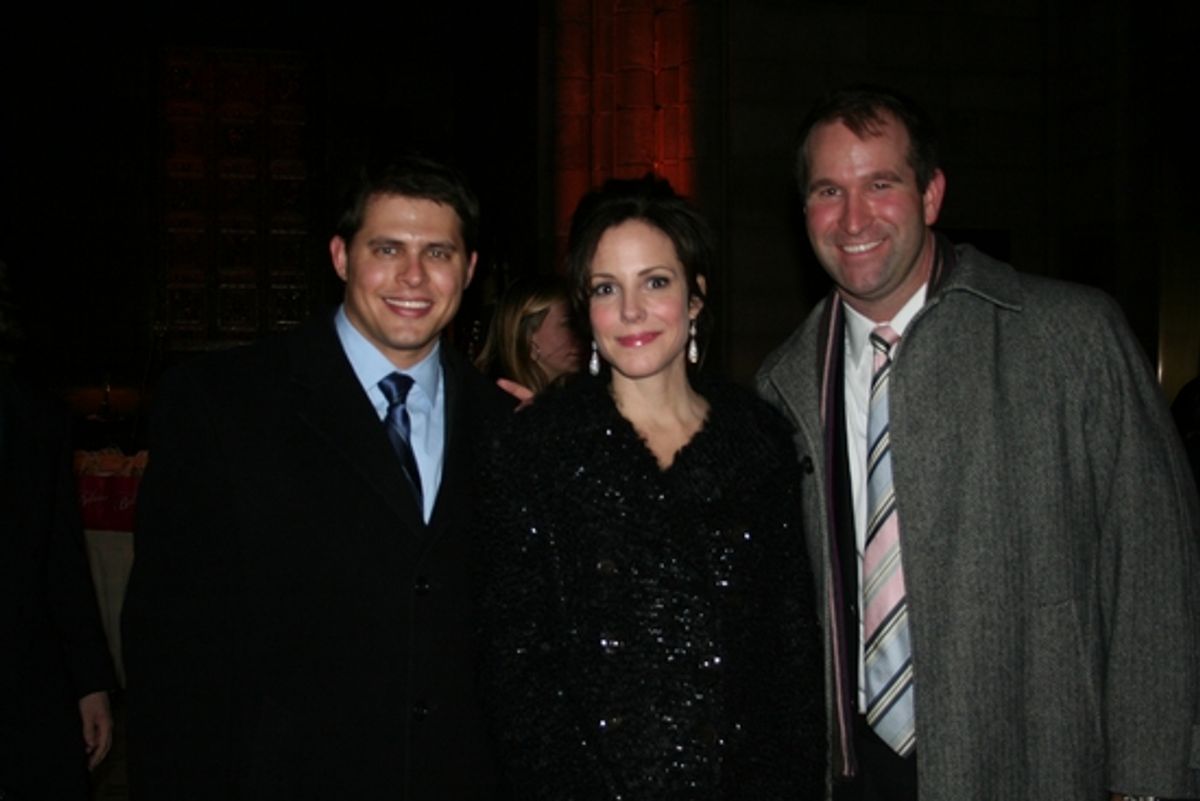 Eric Berger (Credit-Suisse), Mary-Louise Parker and Todd Sears (Credit-Suisse)

 at 