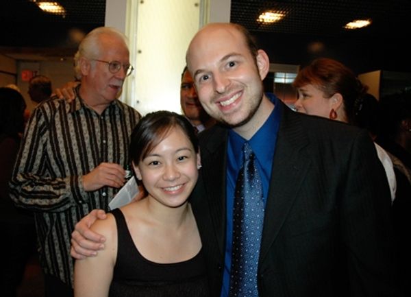 Assistant Stage Manager Gemini Quintos with Jason Goldstein, Director of Marketing an Photo