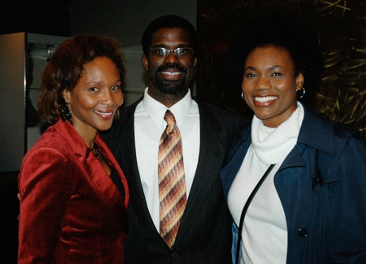 Suzanne Douglas with Crossroads Executive Director Marshall Jones III and his wife and actress Chantal Jean-Pierre at 