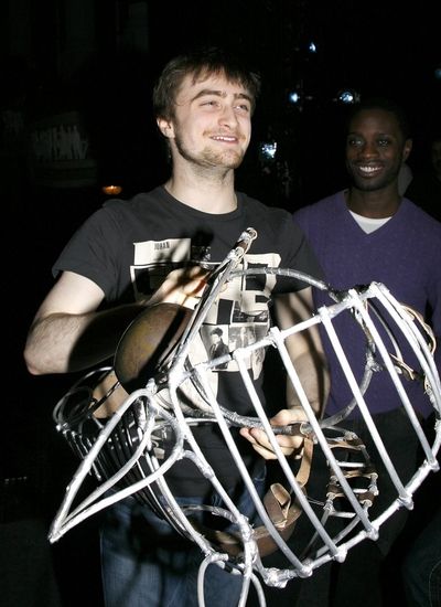Daniel Radcliffe tries on the original Photo