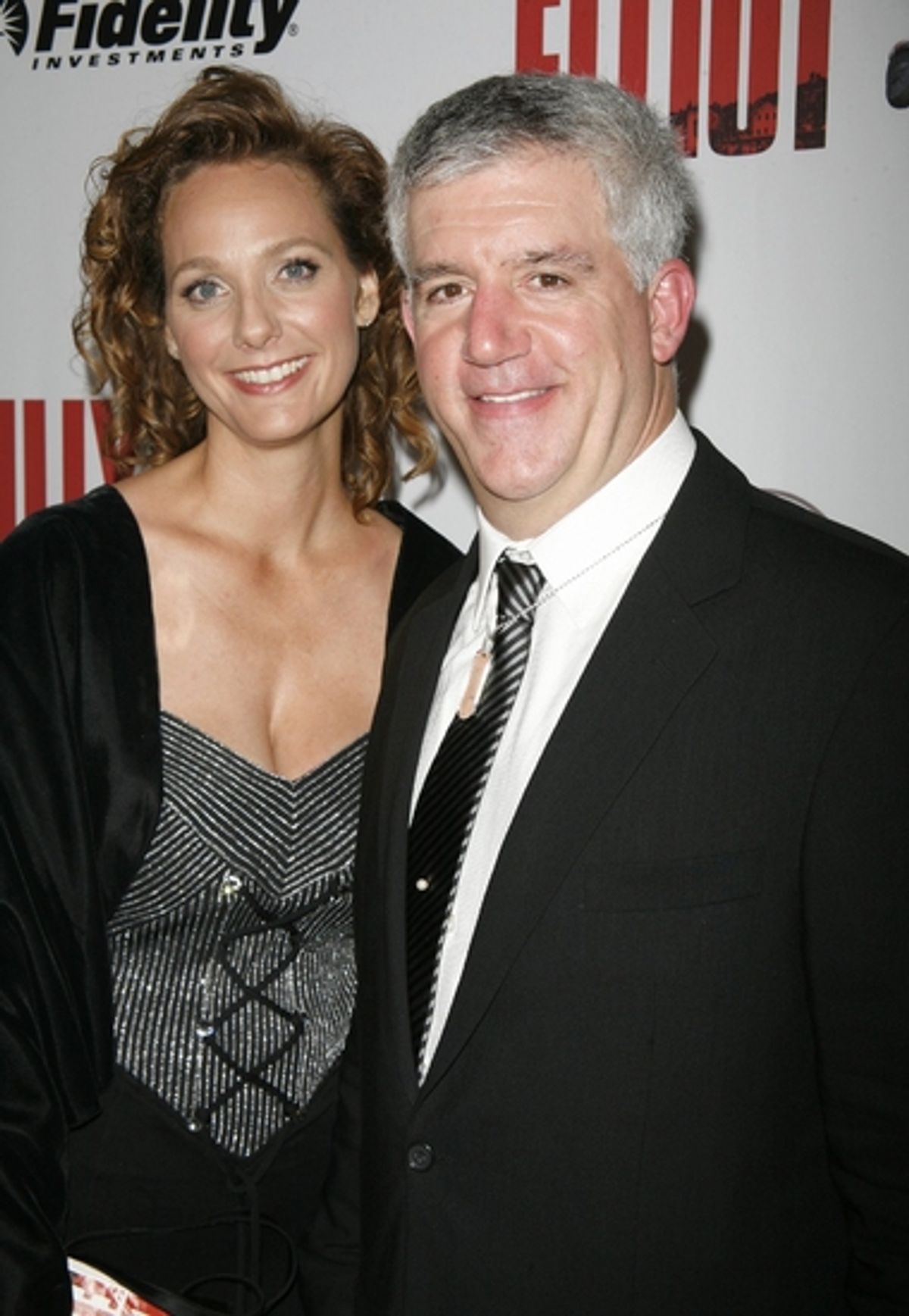 Gregory Jbara and wife at 