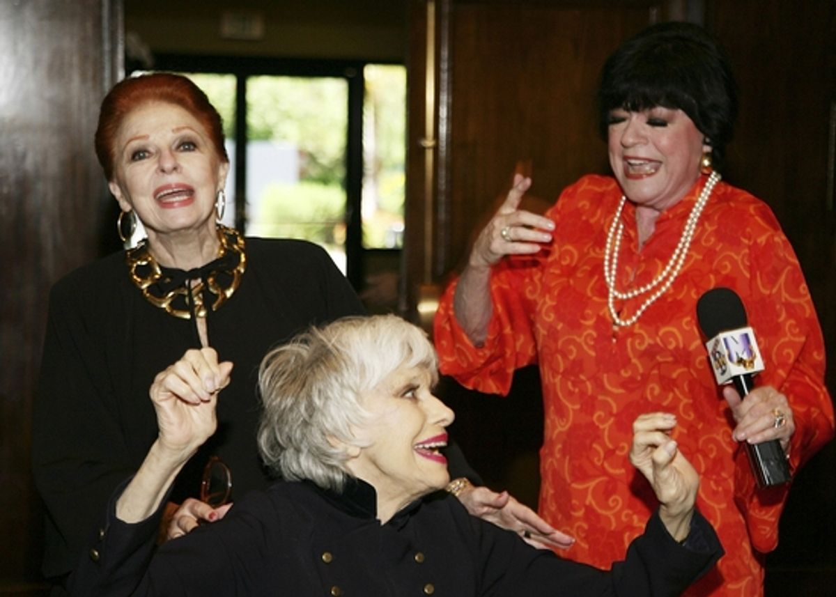 Carole Cook, Carol Channing and JoAnne Worley at 