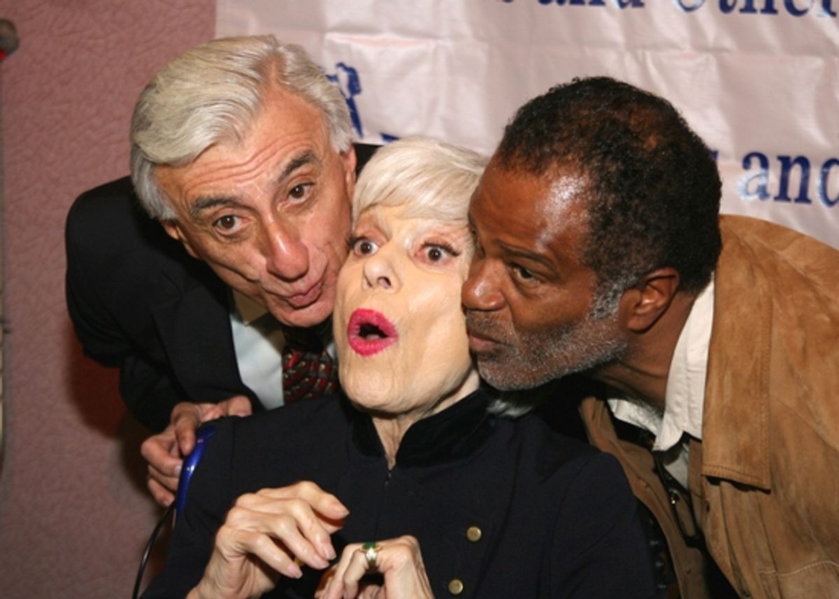 Jamie Farr, Carol Channing and Ted Lange at 
