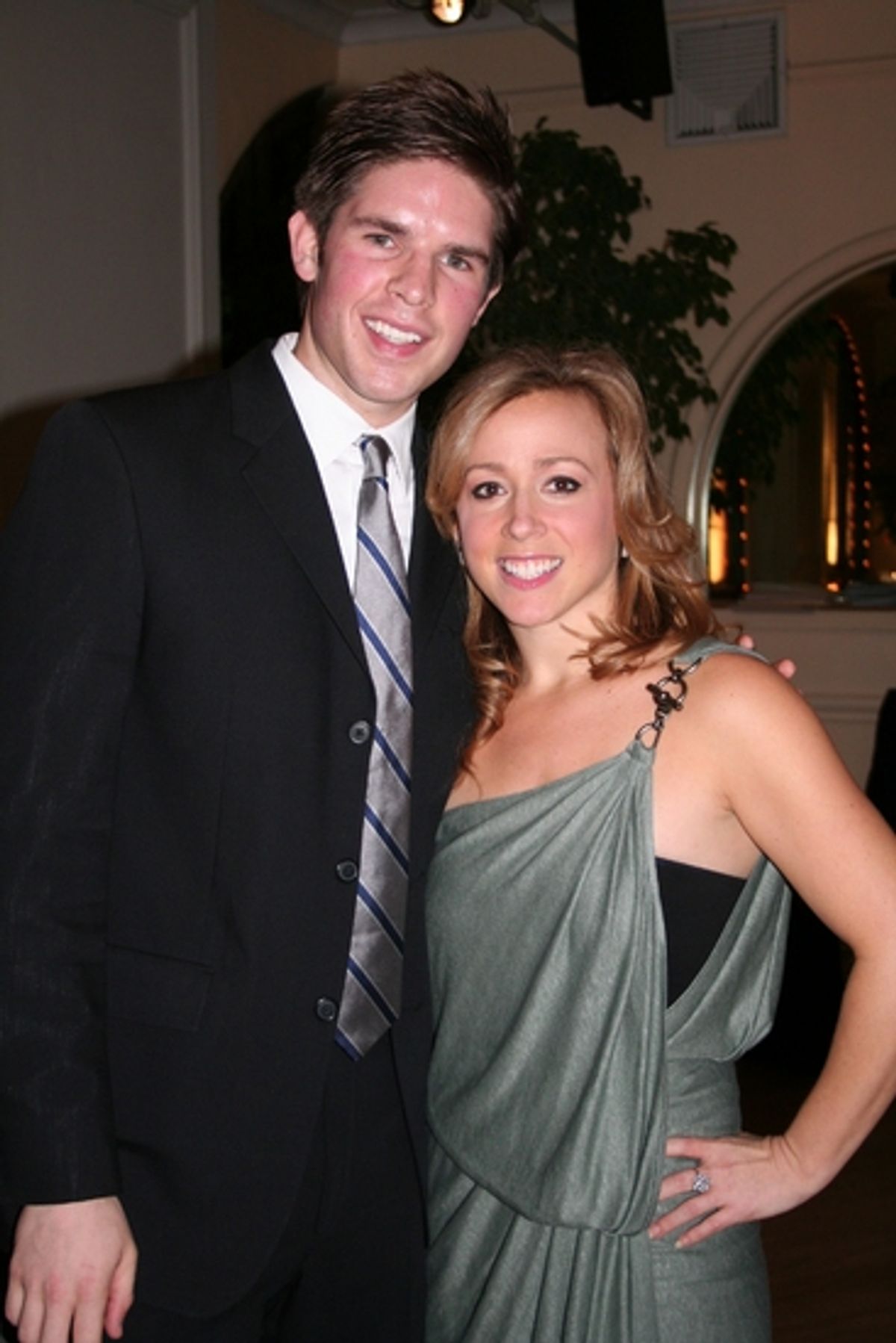 Frank DiLella (Event Commitee/Presenter) and Stephanie Simon (Emcee/Event Chair) at NYS Arts Fall Gala 2008