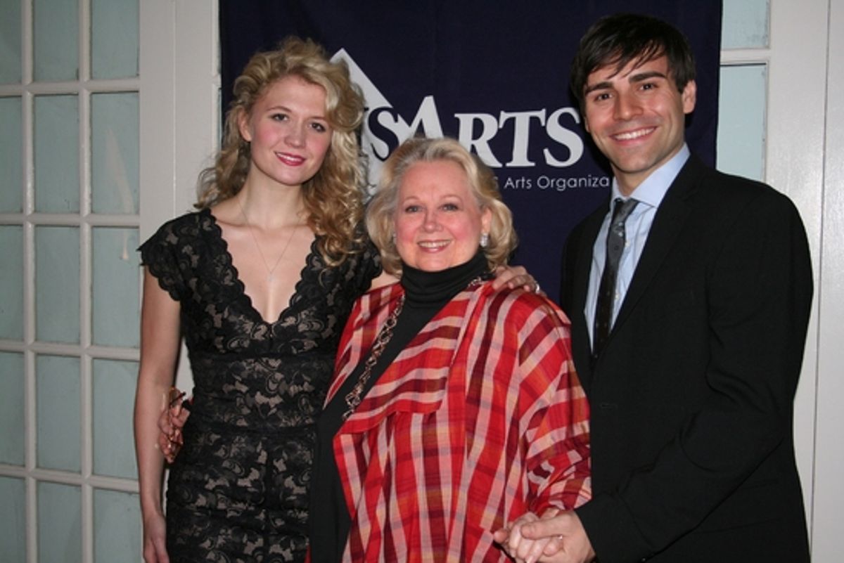 Scarlett Strallen, Barbara Cook and Adam Fiorentino at 