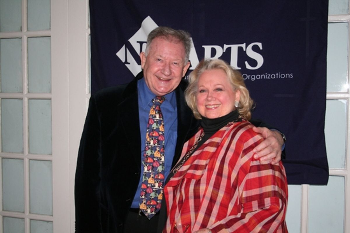 Harvey Evans and Barbara Cook at NYS Arts Fall Gala 2008