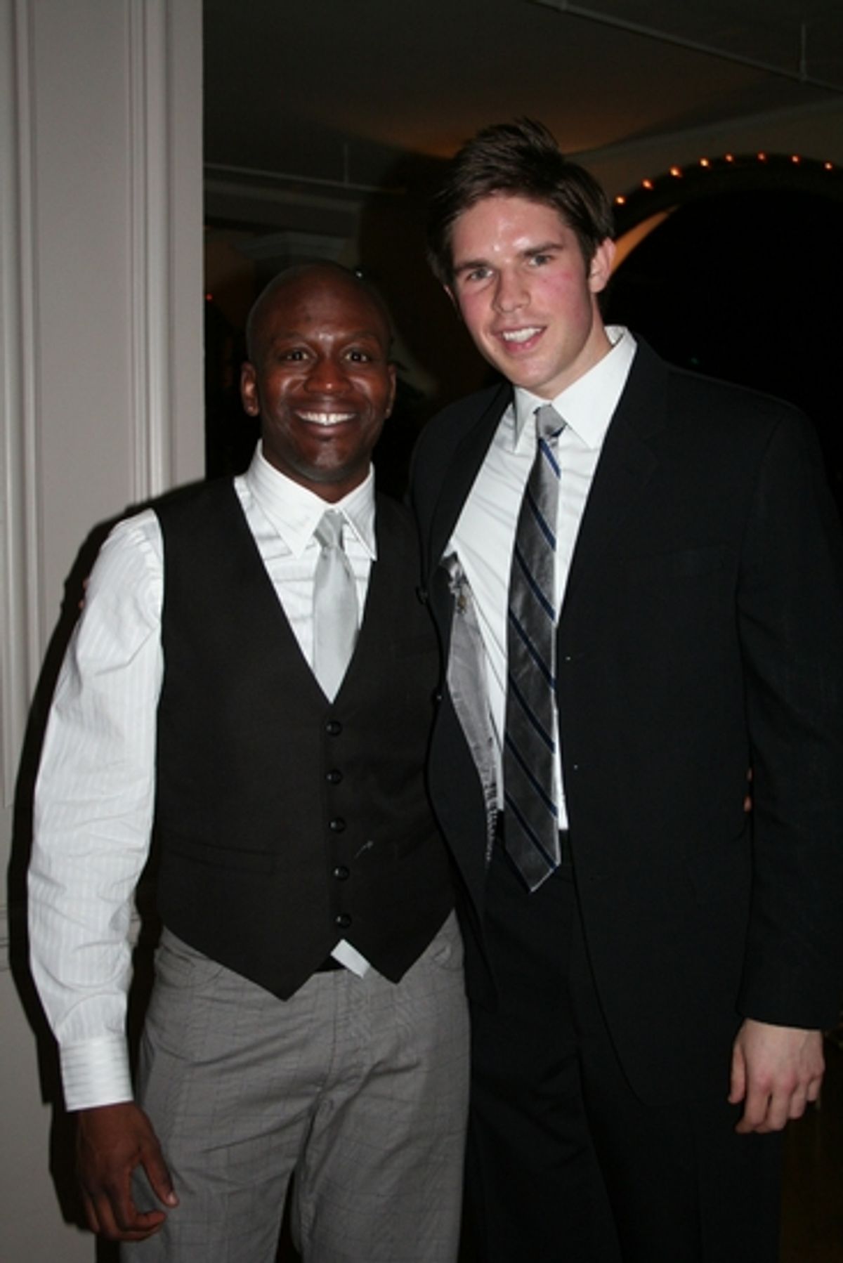 Tituss Burgess and Frank DiLella at NYS Arts Fall Gala 2008