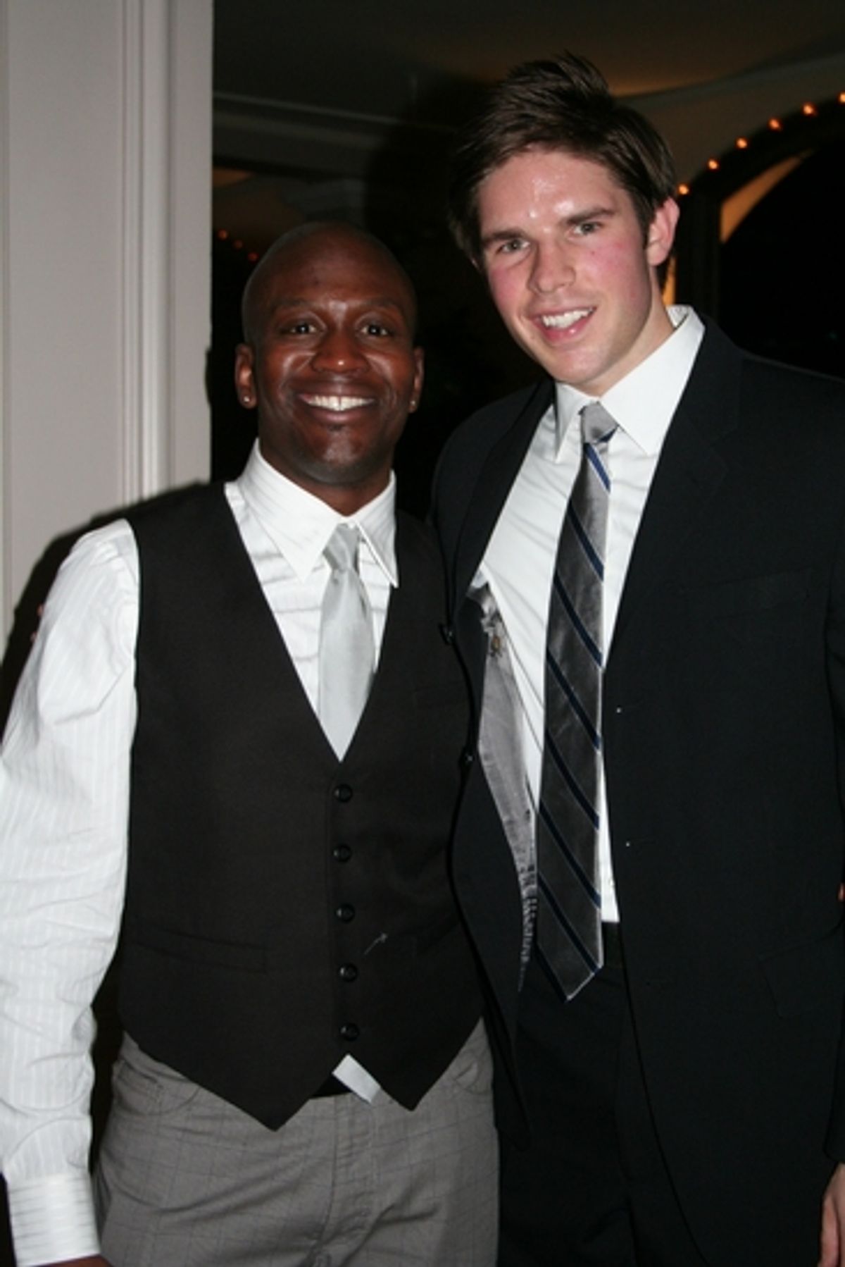 Titus Burgess and Frank DiLella at NYS Arts Fall Gala 2008