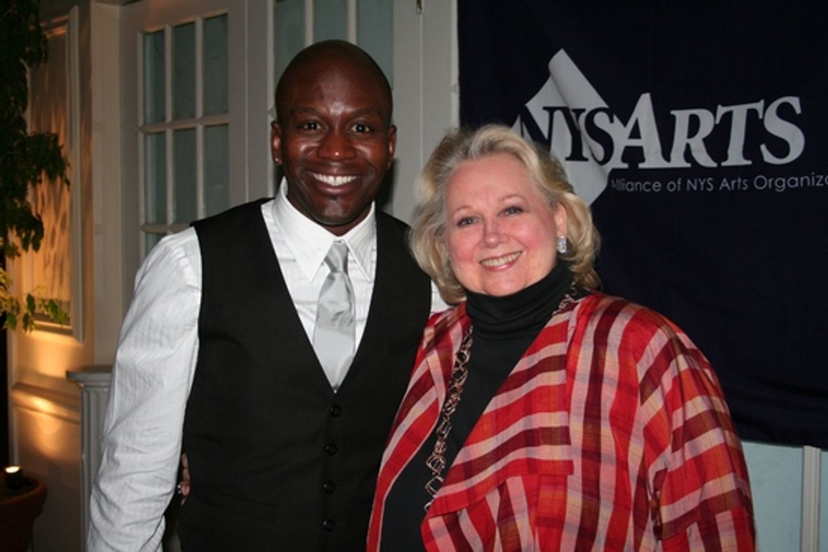 Tituss Burgess and Barbara Cook at NYS Arts Fall Gala 2008