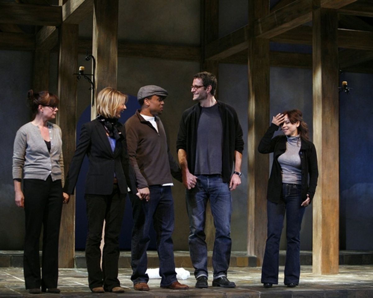 Maura Tierney, Cynthia Nixon, Michael Ealy, Peter Hermann and Rosie Perez at THE 24 HOUR PLAYS Curtain Call