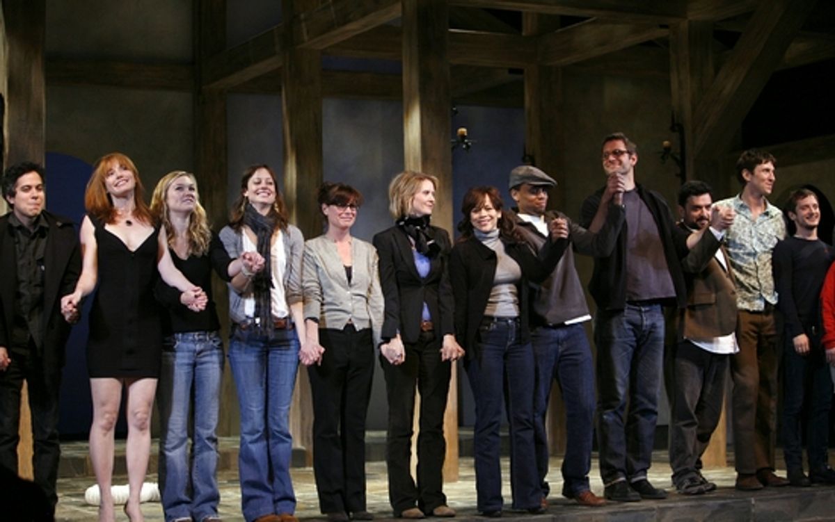 M. Ward, Alicia Witt, Julia Stiles, Alexie Gilmore, Maura Tierney, Cynthia Nixon, Rosie Perez, Michael Ealy, Peter Hermann, Horatio Sanz, Pablo Schreiber and Elijah Wood at 