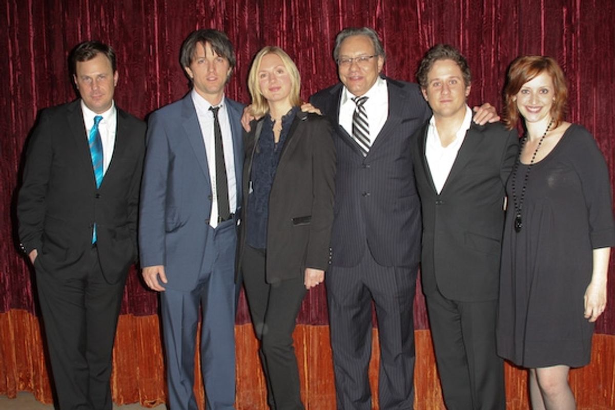 Brooks Ashmanskas, John Patrick Walker, Hope Davis, Lewis Black, Christopher Fitzgerald and Jessica Stone at 